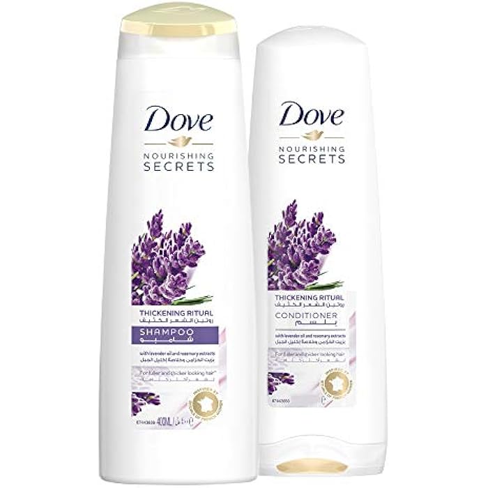 Dove Thickening Ritual Shampoo Lavender, 400ml + Dove Conditioner, 320ml - Image 1